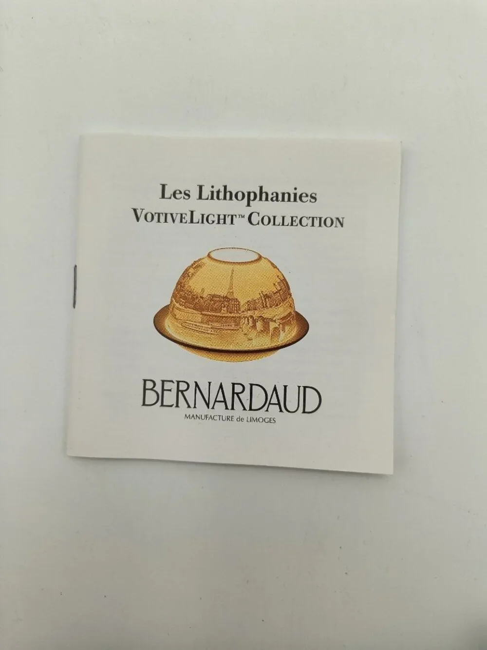 Bernardaud Limoges Porcelain Votive Candle Holder With Intricate Relief Design